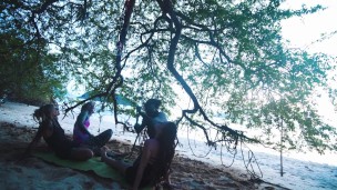 Alternative girls SHIBARI - outdoor public kinbaku rope play action with tattooed TEENS - bondage