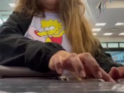 Mj Moore Flashing in the Library  10/16