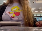 Mj Moore Flashing in the Library  11/16