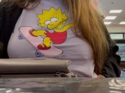 Mj Moore Flashing in the Library  13/16