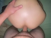 Соседка попросила кончить ей в анал. Камшот в попу 11/16
