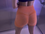 At the gym I got horny and I couldn't resist sucking him off in the gym's bathroom - Who is Lilly 3/16