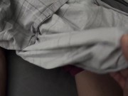 Stepson has a nocturnal erection, the Stepmom makes him relax his cock 1/16