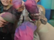 KINKY LIFE - dreadhead tattoo ALT teens unboxing INSANE big colorful toys from JOHN THOMAS TOYS - goth alt punk 13/16