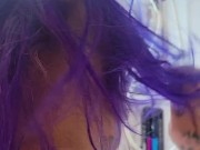 Piggy Pees for her owner.  Piggy says Bye. 1/16