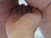 Piggy Pees for her owner.  Piggy says Bye. 8/16