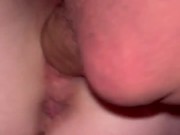 Close up of johnholmesjunior fucking Ananas Films star Michaela McKenzie while husband films it 4/16