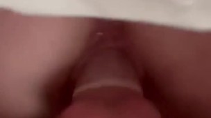 Close up of johnholmesjunior fucking Ananas Films star Michaela McKenzie in threesome huge hard cock