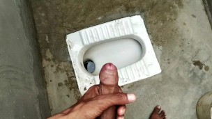 Indian boy masturbation in bathroom