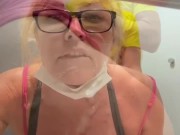 Public sex ends in milf getting a huge load 16/16