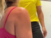 Public sex ends in milf getting a huge load 9/16