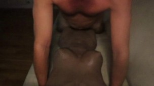 Daddy Moans fucking and cuming on his sex doll
