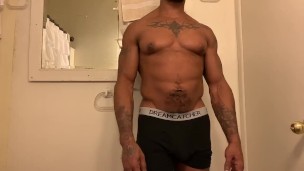 GETTING READY TO SHOWER