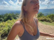 Fucking With a Beautiful View on a Hike - Molly Pills - POV 4K 2/16