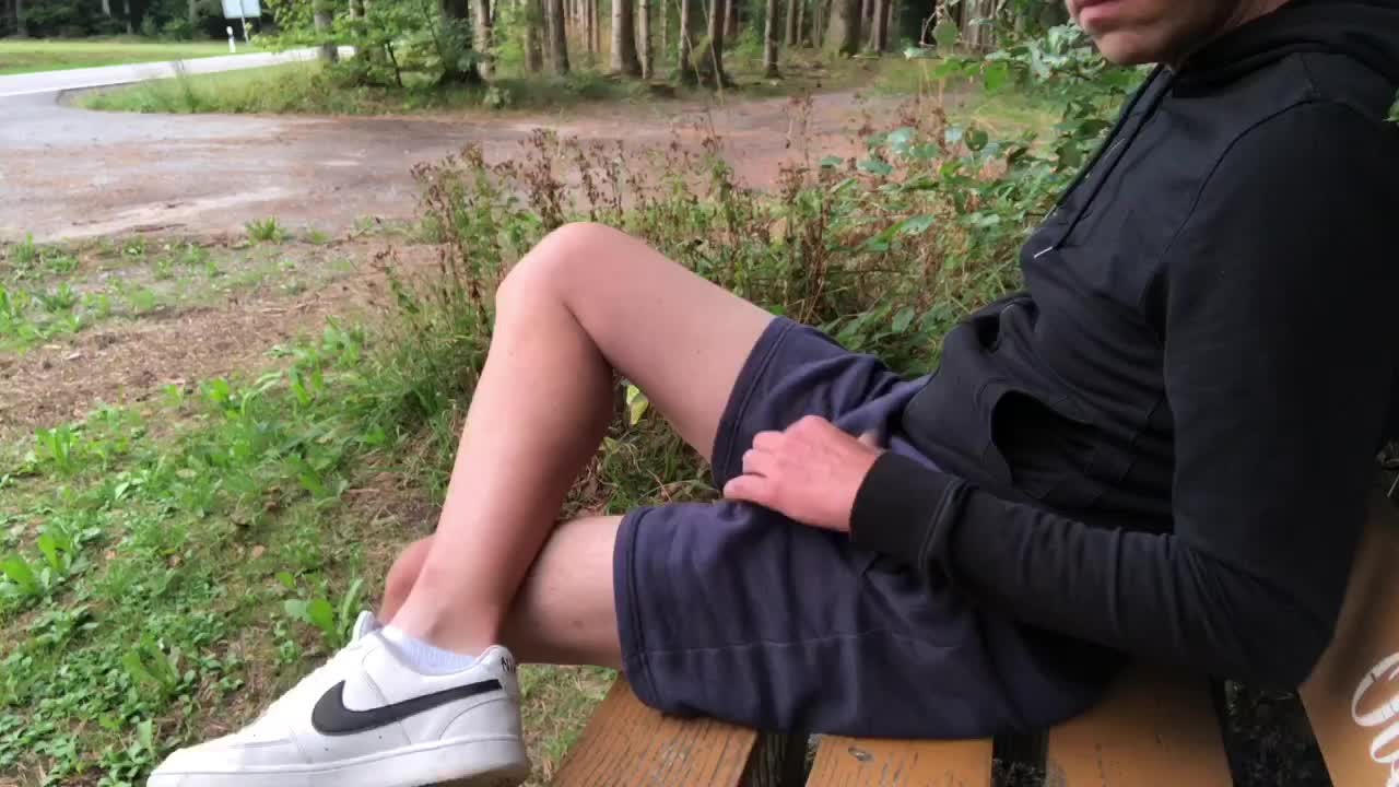 Almost got caught jerking off in public by a cyclist! - Free Sex Video - RedTube