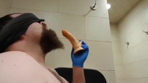 Sloppy toy deepthroat training 