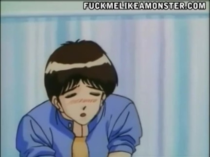 Blonde anime chick rides cock before BDSM