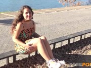 Teen babe fulfills her fantasy and finally gets her FIRST THREESOME!! 1/16