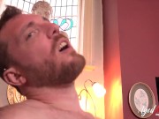 This couple kisses passionately before pampering each other with mouth and tongue. 12/16