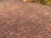 Blowjob outside and cum on butt with nylon  13/16