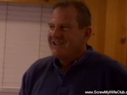 Beautiful wife want to try a good fuck from a stranger and hubby approves it willingly