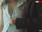 VIP SEX VAULT - Hot Brunette Jimena Lago Has Her First Threeway Experience 3/16