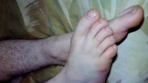Your gazing at the soles of my feet