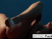 Britney Amber's Blue Wall Masturbation 15/16