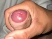 Stroking huge head and cums a lot 6/16