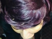 Has a super sexy cat women outfit on! She is so proud to suck bbc! Taking midway too! Scobby meal!😁 8/16