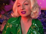 rough FEMDOM JOI video - dirty talk from blonde MILF in stockings