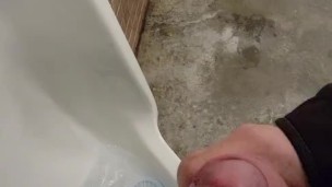 Real risky public solo show in busy vancouver park bathroom by johnholmesjunior with huge cum load