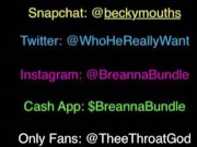 Giving head bouncing on dildo in bathroom