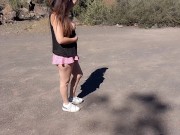 PUBLIC walking semi naked in the park 10/16