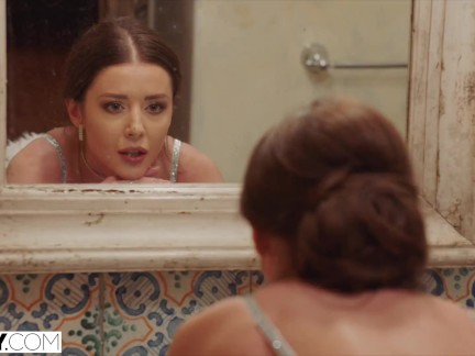 TUSHY Runaway bride Sybil has anal adventure before wedding