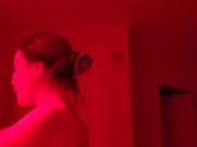 Sexy Asian lady catches me filming secretly 5/16