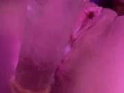 Up close dildo fuck and cum in 19 year old slut 12/16