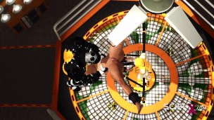 Fuck me hard. Sex with a sci-fi android in the lab
