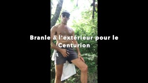 jerk off outdoor
