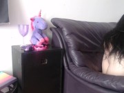 Submissive hot teen Violette Black rough reverse deepthroat & facefuck blowjob 16/16