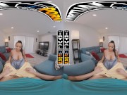 VIRTUALPORN - Curvy Latin MILF Carmela Clutch Stays On Top Of Stepson And Shows Him Some Tough Love #VR 4/16