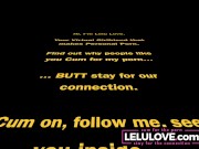 Live cam babe edging masturbation orgasm with vibrator then fucked & creampie'd doggystyle while taking selfies - Lelu Love 1/16