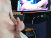 Hard & horny jerking off to Mylked cumshot compilation  13/16