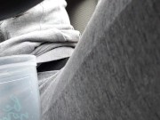 Pissing in a Cup in my Car and Tasting it 8/16