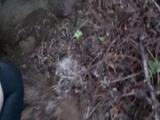 Standing Outdoor Piss in RED Heels 11/16