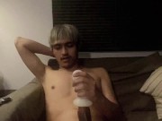 Asian boy Masterbating Cumshot 7/16