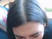 I sucked on the uber driver while he was driving  9/16