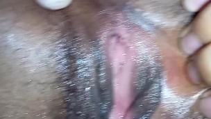 showing the hole he made in my pussy after fucking deep as fuck blowing pussy rolled up🍑🕳️🤤💦