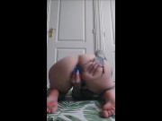 Horny Milf ElizabethHunny Training Her Tight Asshole