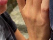 TEEN ALMOST CAUGHT FUCKING IN TOURIST HOTSPOT - RISKY PUBLIC SEX 10/16